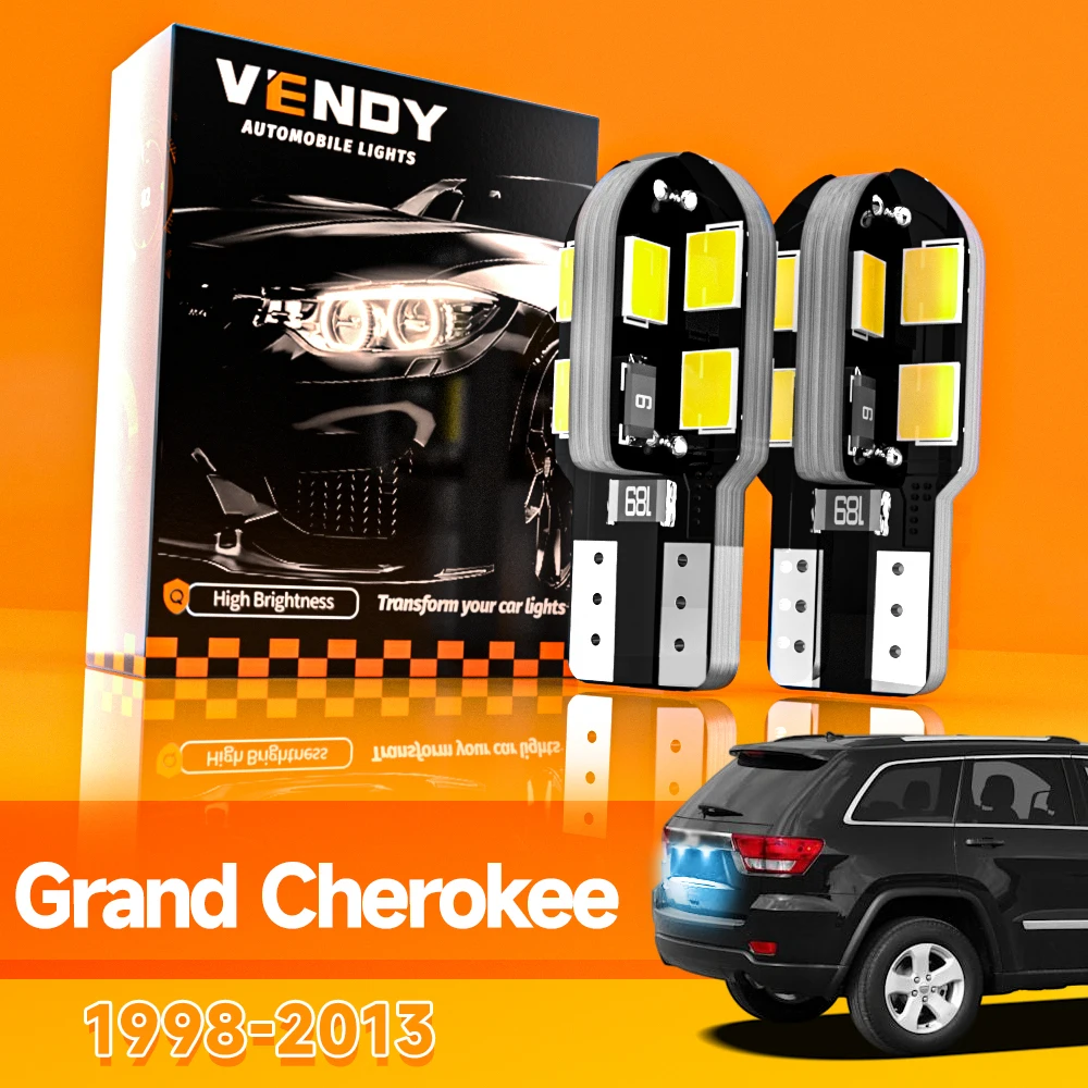 2pcs For Jeep Grand Cherokee 1998-2013 LED License Plate Light 2004 2005 2006 2007 2008 2009 2010 2011 2012 Canbus Accessories