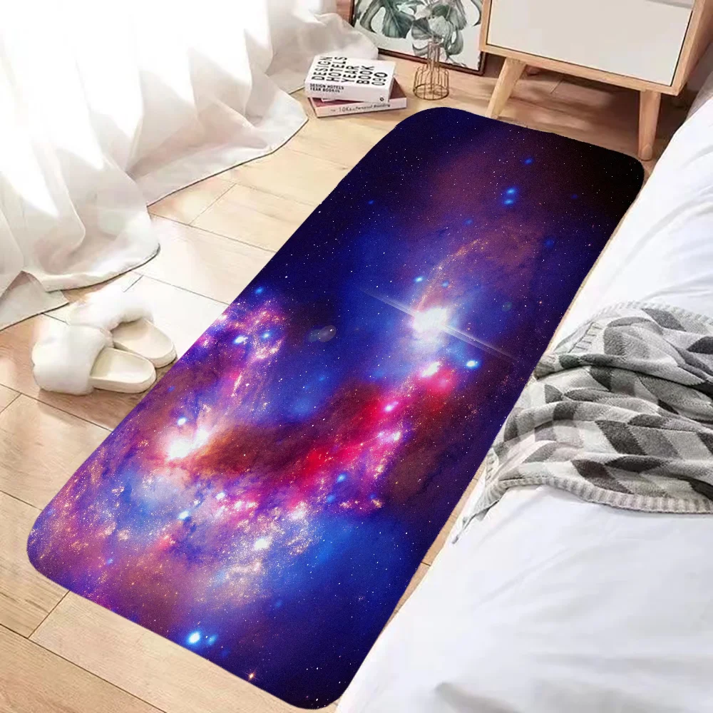 Galaxy Prayer Mat Kitchen Rug Door Floor Mat Rugs Bath Mats Carpet for Kitchen Foot Bathroom Non-slip House Entrance Home Garden