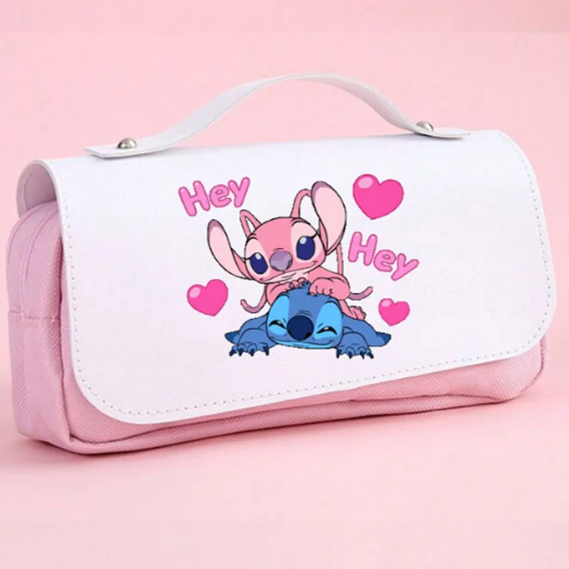 Sac à Stylos Imprimé Stitch Anime, Boîte à Crayons, pour École Primaire et Secondaire, Cadeau d'Anniversaire