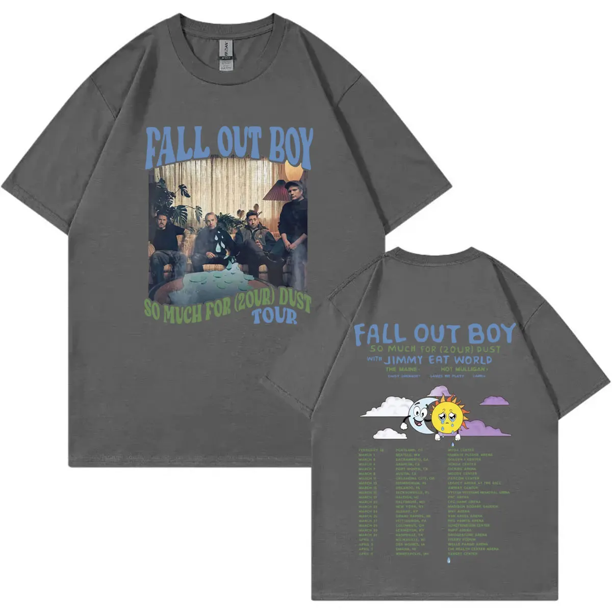 2024 Fall Out Boy Bands World Tour Graphic T Shirt Men Women Fashion Y2k Short Sleeve T-shirt Rock Hip Hop Oversized T-shirts