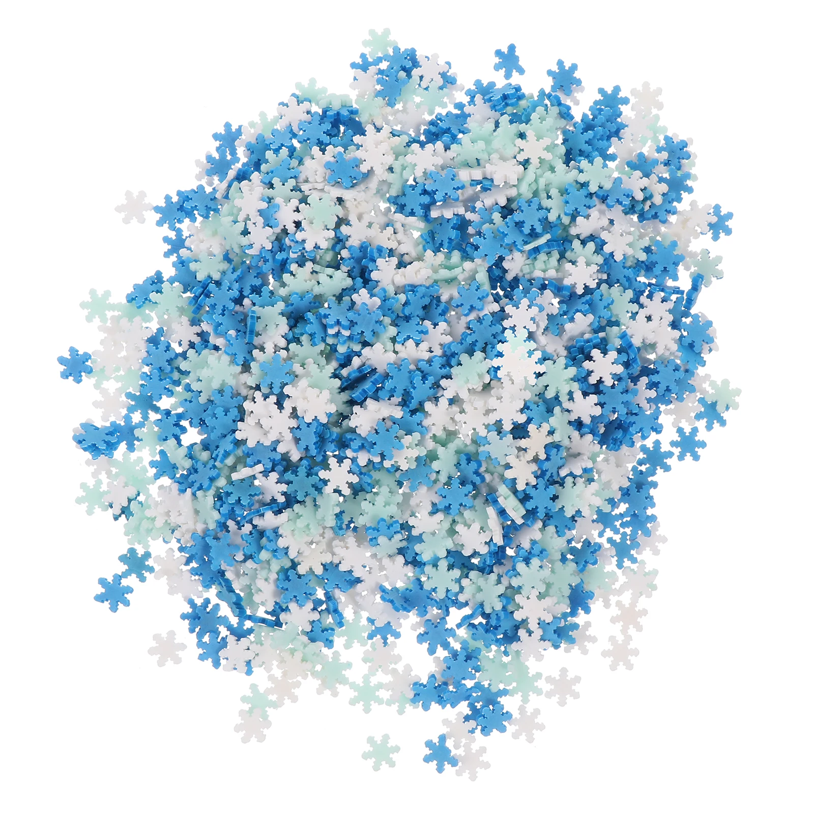 100G Polymer Clay Snowflake Nail Art Decorations Lightweight Manicure Pieces DIY Charms Storage Cell Phone Case Materials