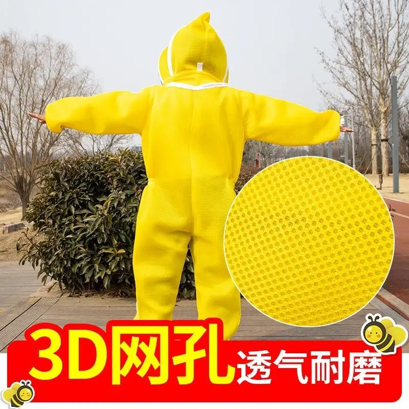 Anti-bee suit, full set of breathable special thickened beekeeping clothing, half body bee protective suit, bee hat, take honey