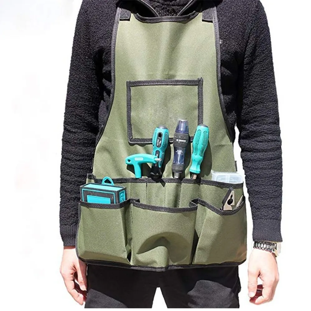 

Waterproof Tool storage Apron Multiple Pockets Multi-function Work Apron Barber Hairstylist Horticultural supplies