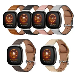 Leather strap For Fitbit Versa3 4 Sense Strap Versa4 Wristband Genuine Leather Casual Fashion Classic Belt