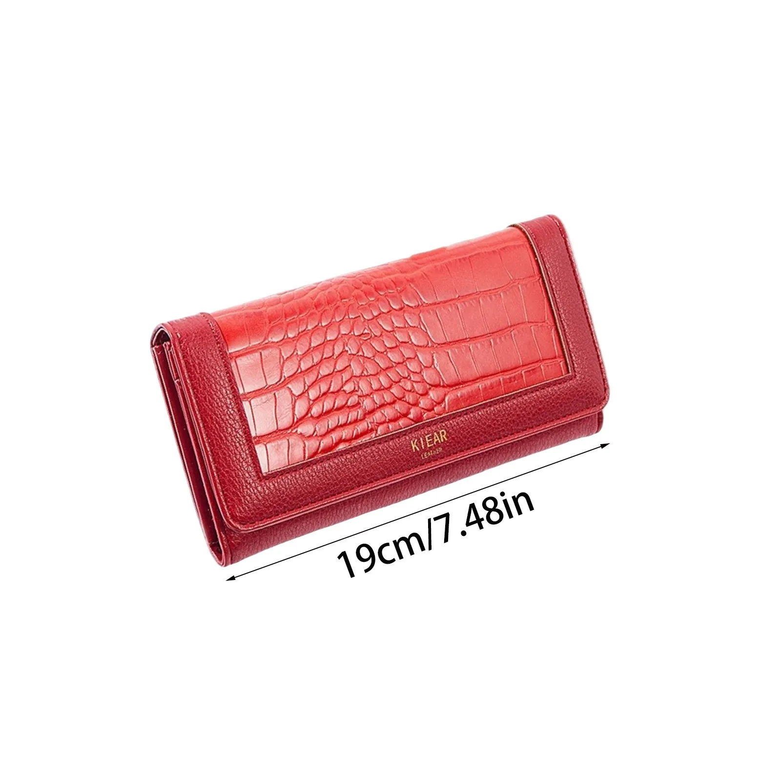 Женский кошелек из искусственной кожи, длинный модный клатч с пряжкой, сумка для хранения, износостойкая и прочная