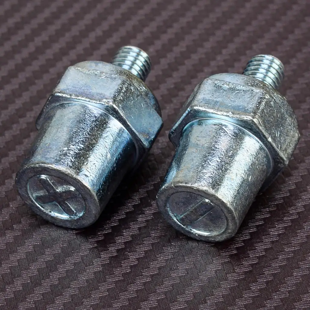 

1 Pair Car Boat Battery Terminal Connector Post M8 Bolt Positive Negative Lead Alloy Fit for Van Silver