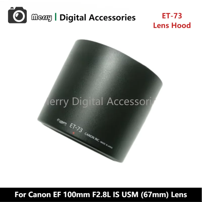 New Original Genuine Front Lens Hood ET-73 For Canon EF 100mm F2.8L IS USM (67mm) Camera Lens