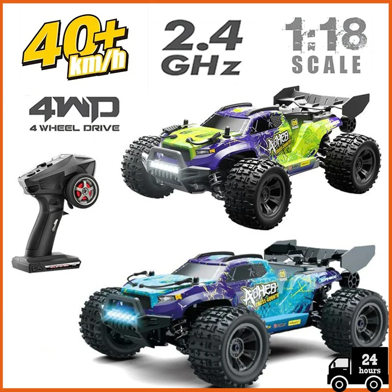 

1:18 40km/h Brushless RC Drift Car With LED Lights 4WD Electric High Speed Racing Remote Control Monster Truck for Kids Adults