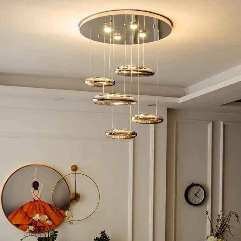 Modern LED Chandeliers for Home Decor, Luzes penduradas, Sala de estar, Sala de jantar, Iluminação interior