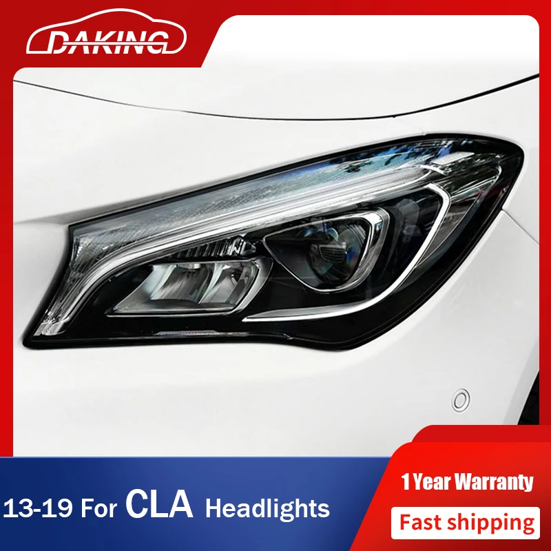 

Автомобильные фары для Mercedes-Benz W117 CLA 180 200 220 250 260 2013-2019 светодиодные DRL указатели поворота светодиодные линзы фары в сборе