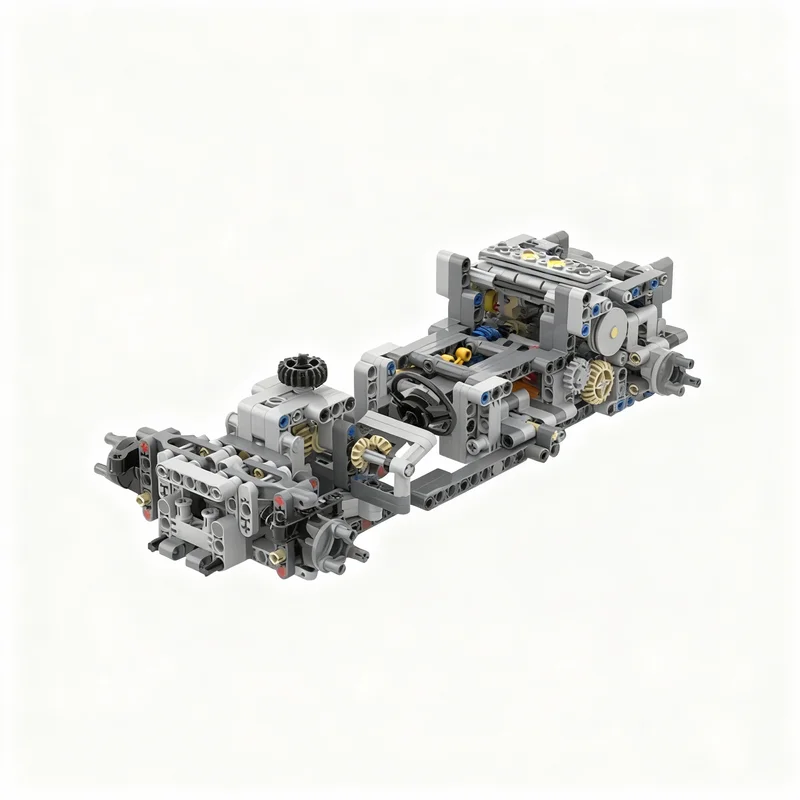 ชุดตัวต่อ MOC กล่องเกียร์แบบเทคนิค 543 ชิ้น รุ่น A ชุดประกอบโครงสร้าง ของขวัญคริสต์มาส ของเล่นเสริมสร้างทักษะ ไอเดียของเล่นเสริมพัฒนาการ