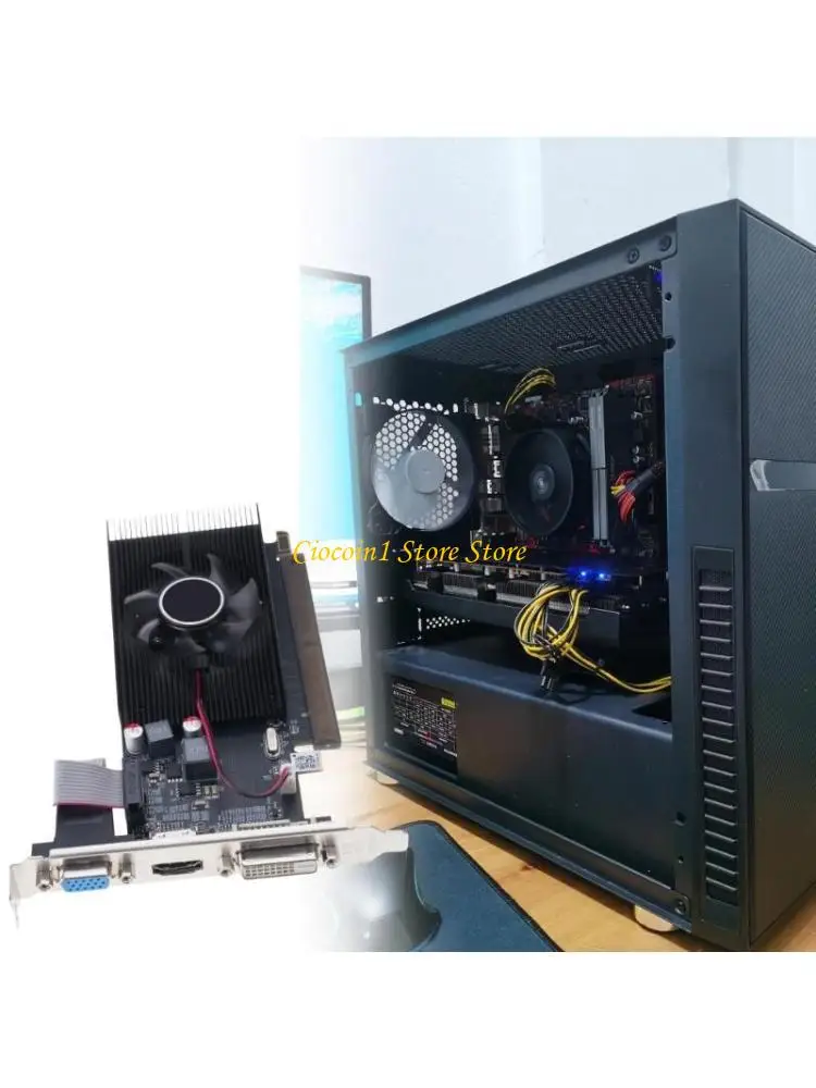 

A3PC Low Profile DDR3 64Bit Graphics Card with Cooling Fan PCIe 16X Computer