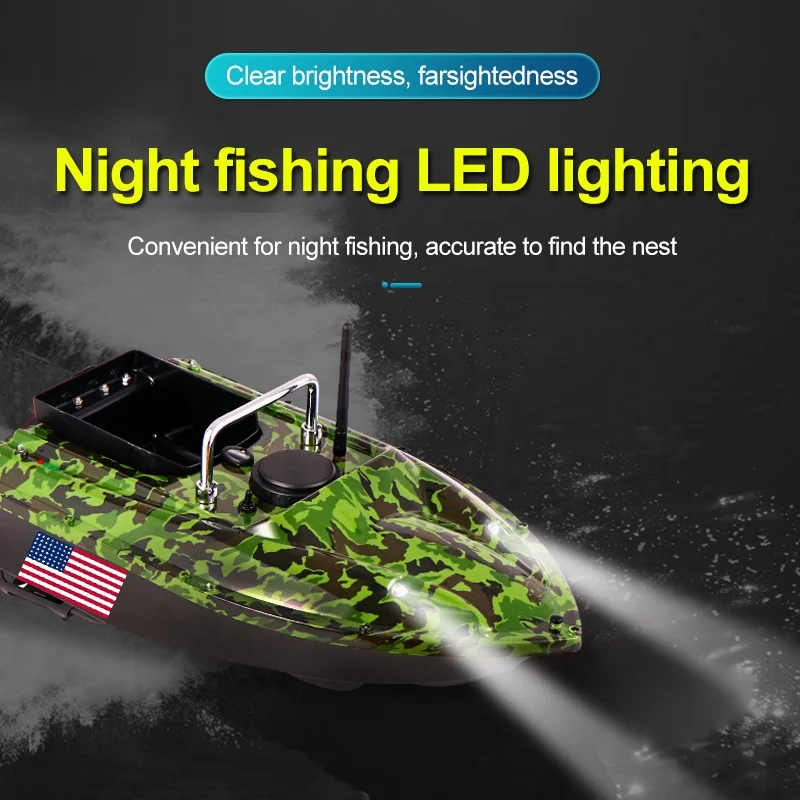 Wireless Two batteries rc fishing bait boat