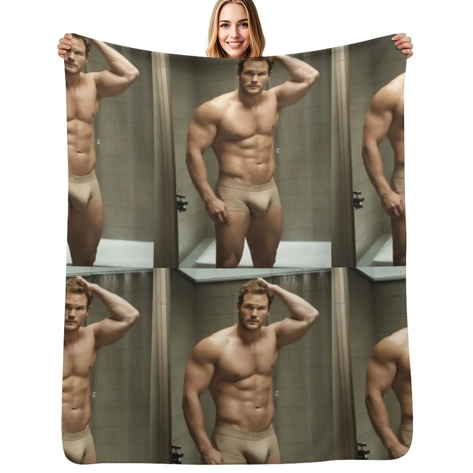 chris pratt Sexy Throw Blanket For Decorative Sofa Camping cosplay anime Fashion Sofas funny gift christmas gifts Blankets