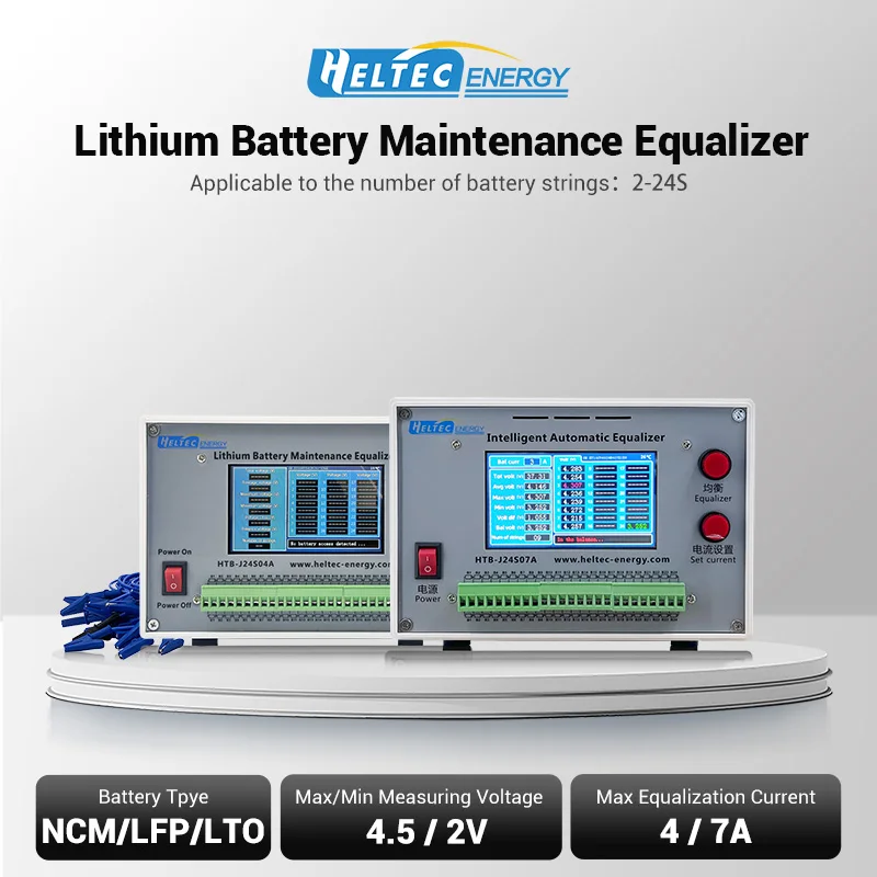Égaliseur de batterie Heltec LifePO4 / Testeur d'équilibrage de batterie 24S 4A/7A pour cellules lithium, réparation de batteries de vélos électriques/trottinettes