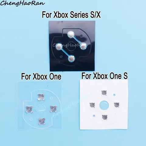 Xbox One S Xbox One 시리즈 X S 컨트롤러 용 2 개 크로스 키 D 패드 금속 돔 스냅 PCB 보드 버튼 전도성 필름 스티커