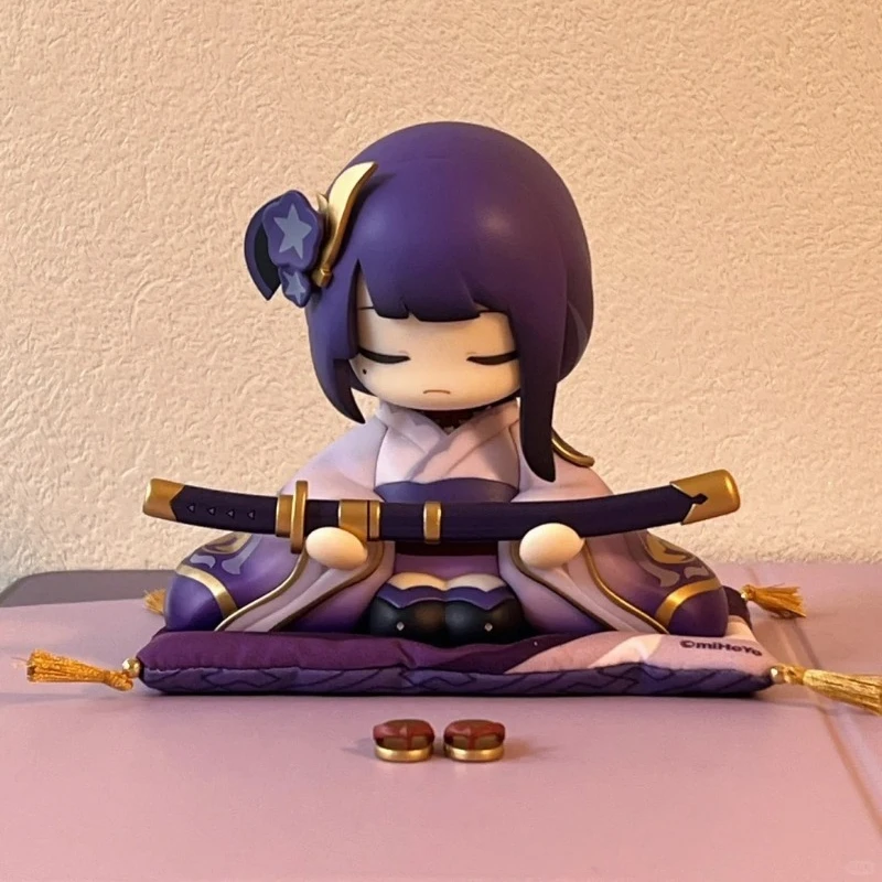 Genshin Impact Action Figure Beelzebul Statue of Her Excellency the Almighty Narukami Ogosho God of Thunder Cute Table Ornament