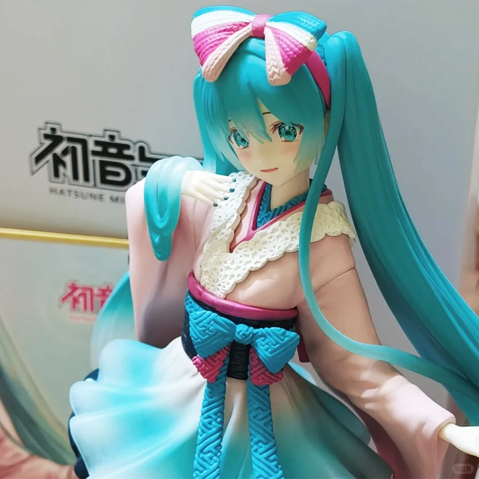 In stock Original Genuine FuRyu TENITOL Hatsune Miku (Kimono) Action Figure PVC Anime Model Collectible Toys Birthday Gifts