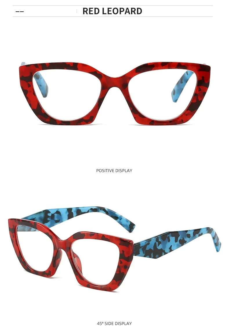 Neu in Cat Eye Optische Gläser Frauen Myopie Brillen Hyperopie Lesebrille Anti Blaues Licht Computer Brille – Detail 16