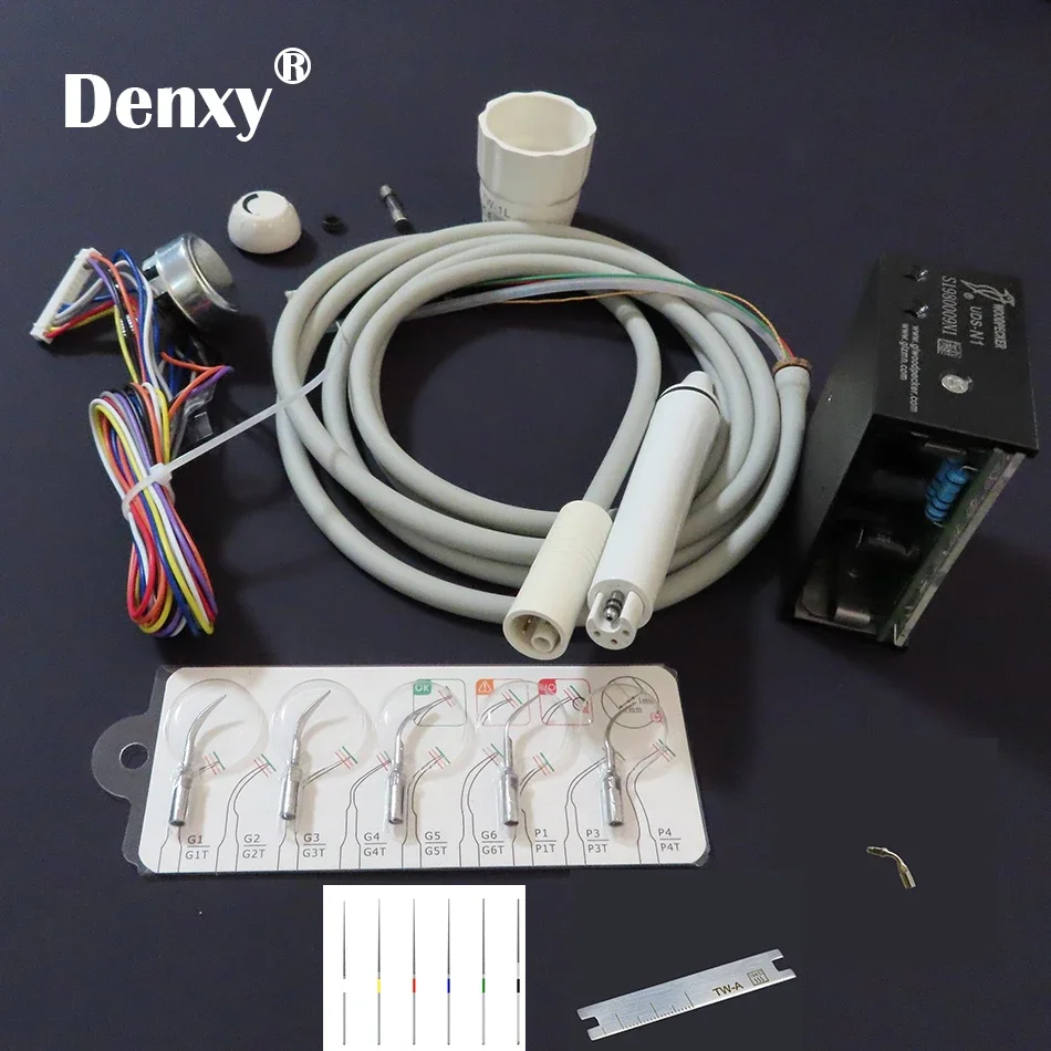 

Denxy 1set High Quality N2/N3 LED Ultrasonic Piezo Electric Built-in Scaler For Dental Unit Teeth Cleaning Whitening