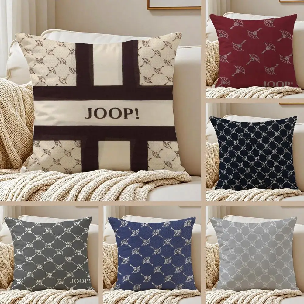 Marca de Moda de Lujo Alemana J-JOOP! Funda de cojín con cremallera invisible, antipolvo y antiácaros, de felpa corta para sofá