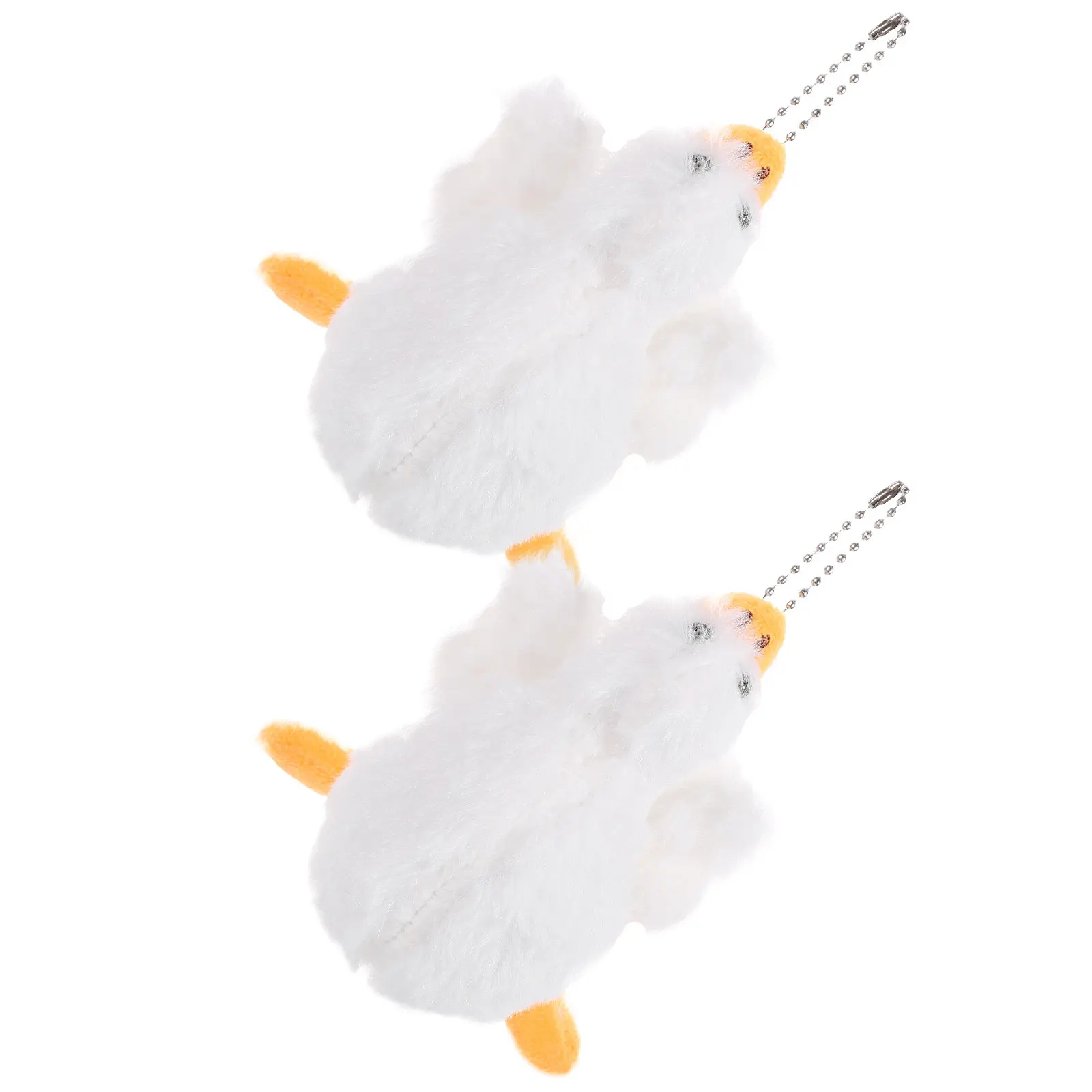 

2Pcs Goose Keychain Hanging Ornament Cute Backpack and Bag Charm Key Pendant Goose Charms Key Ornament