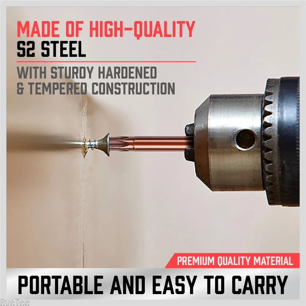 24PCS Metal Drill Bit Set Steel Porcelain Ceramic Tile Concrete Tile Wood Drill Tools S2 Material 60MM Bit 25MM Drill Bit