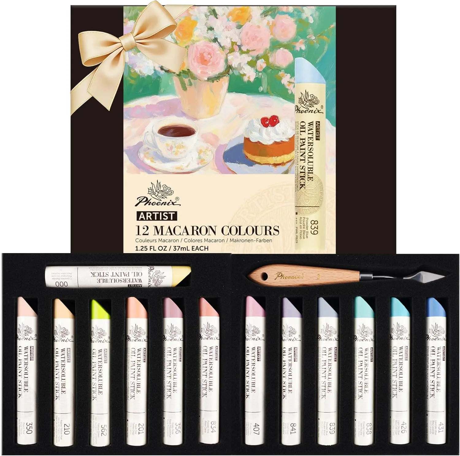 

Набор из 12 больших палитр масляных красок в стиках, мягкие оттенки для романтического искусства и рисования на холсте, подарки