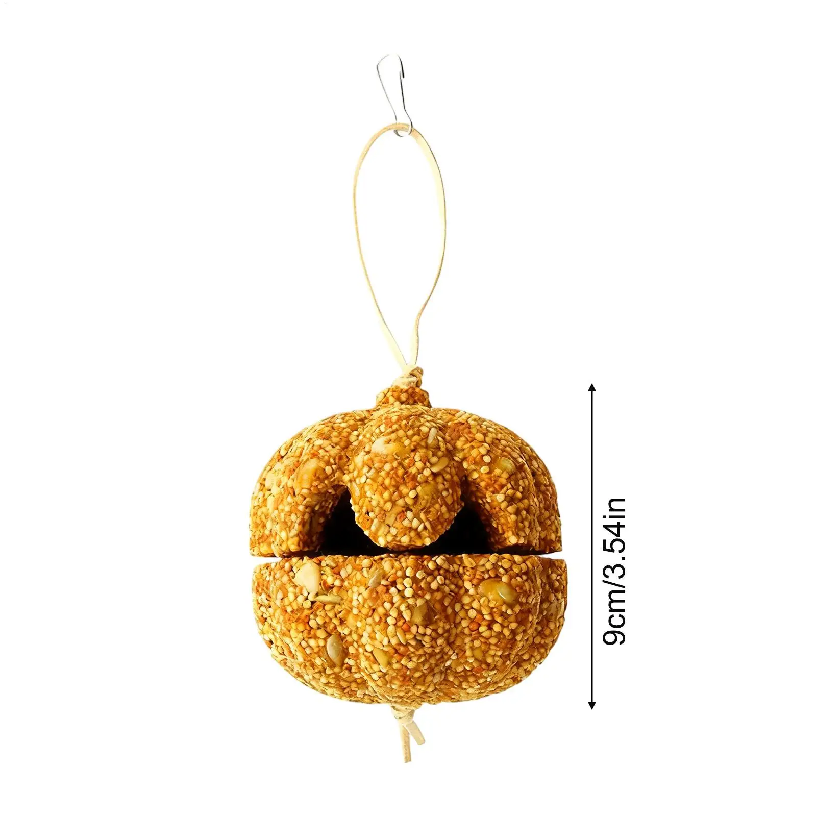 Bird Treats Pet Supplies Treat Toy Cage Pumpkin Shape Natural Chew Toy For Canary Guinea Chinchilla Lovebird Conure view 6