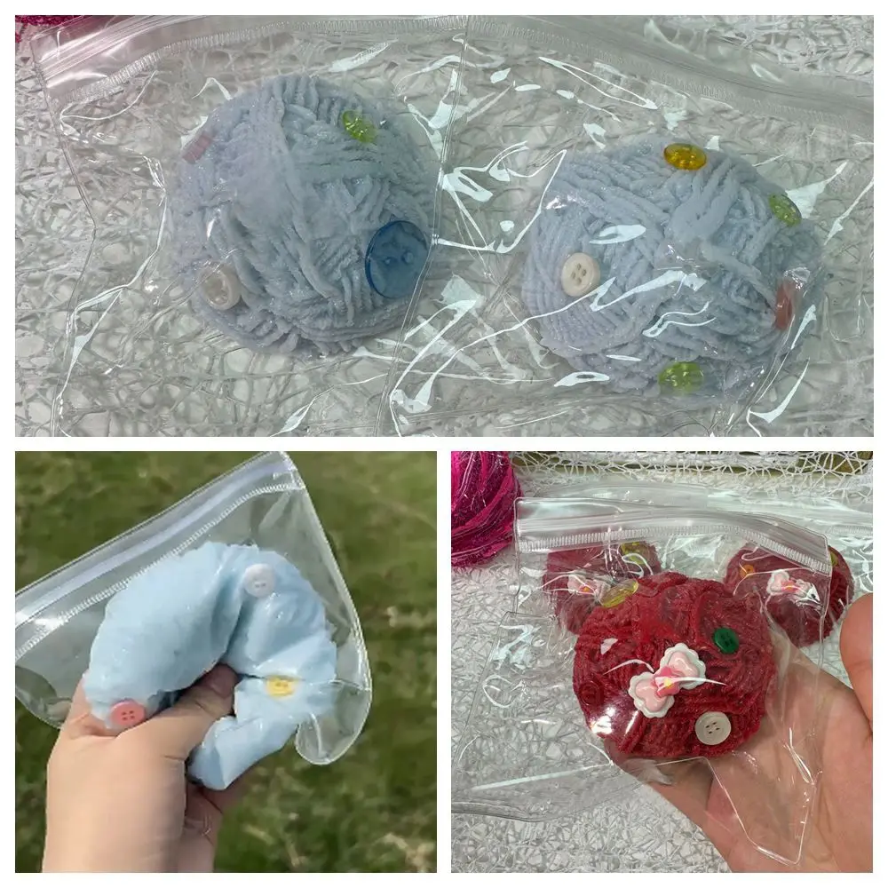 Jouet à presser pour soulager le Stress, réduisant l'anxiété, boule de fil à presser douce, jouets à motif de boule de fil Portable