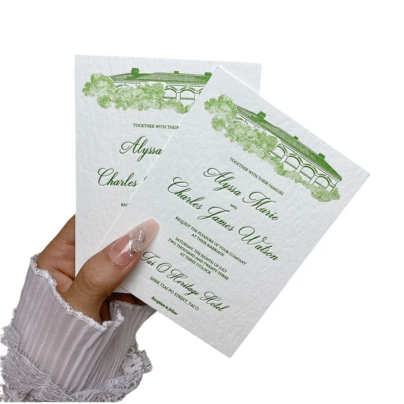 Customized. Simple and Artistic Wedding Thank You Card Banquet Business Retro Style Handwritten Wedding Invitation