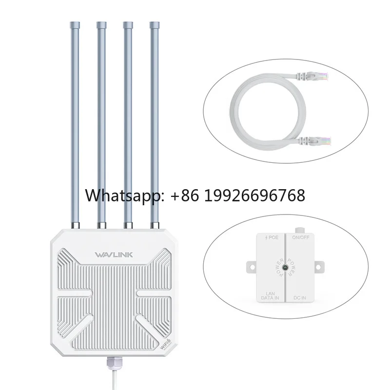 

WiFi6 AX3000 Outdoor Firewall Router Amplifier Repeater for RV Camping Park