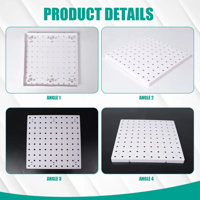 4 قطع من لوح بيجبورد للتعليق على الحائط، لوح بيجبورد أبيض لغرفة الحرف اليدوية، المرآب