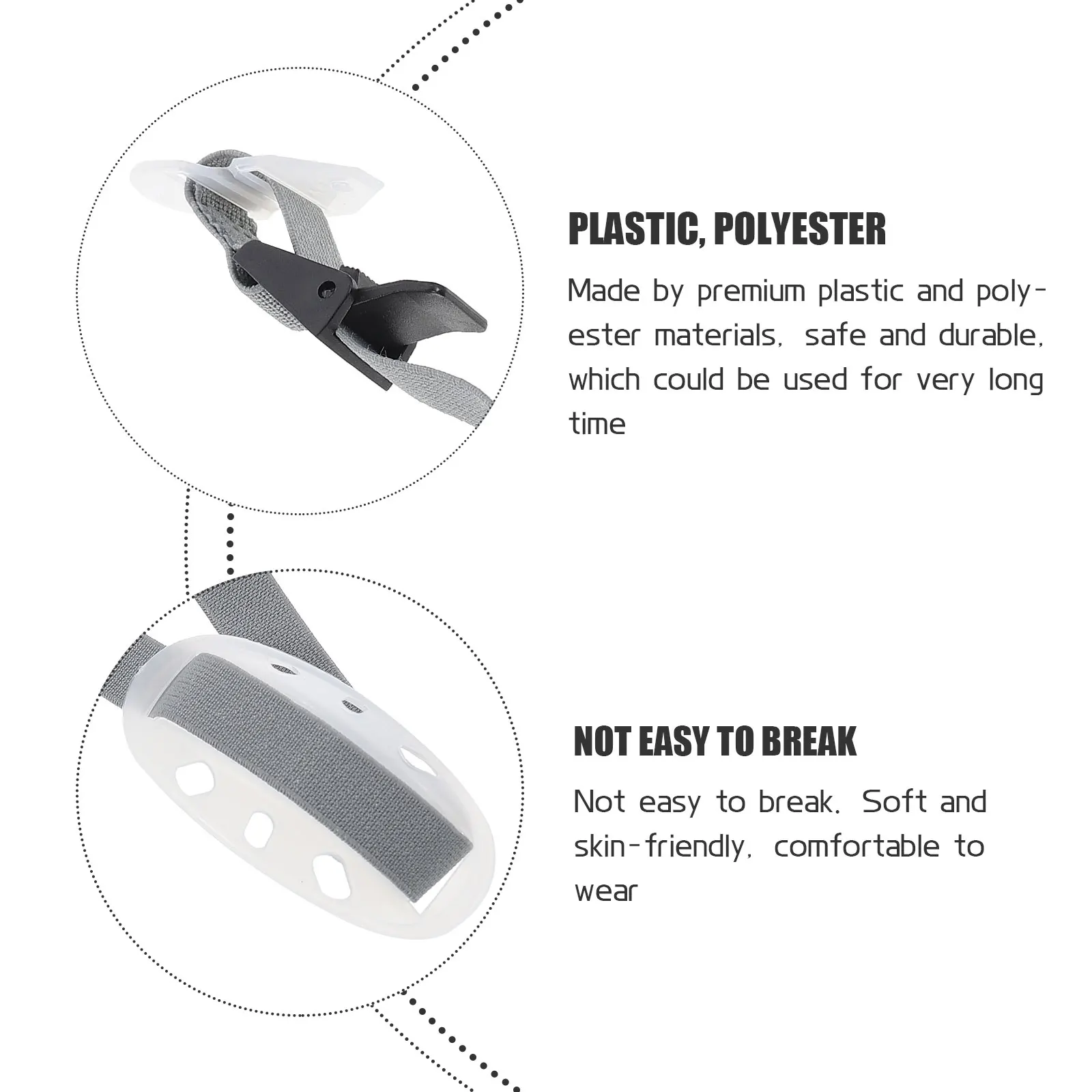 

2Pcs Safety Chin Strap Durable Adjustable Anti-wear Replacement Hard Hat Lightweight Portable Practical Security Labor