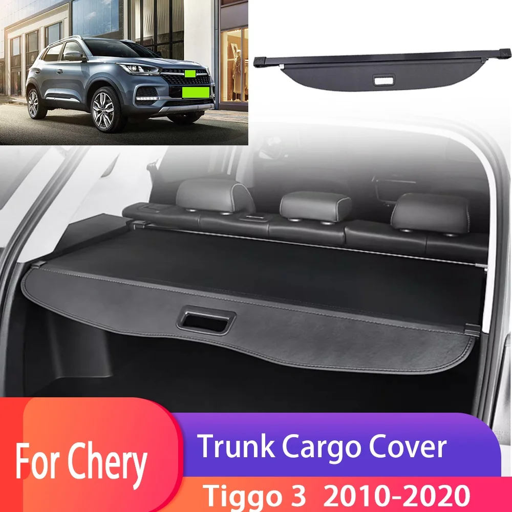 

Car Rear Trunk Cargo Cover For Chery Tiggo 3 DR5 J11 EVO5 X33 V3 X33S 2010~2020 Luggage Tray Security Shielding Shade Mat