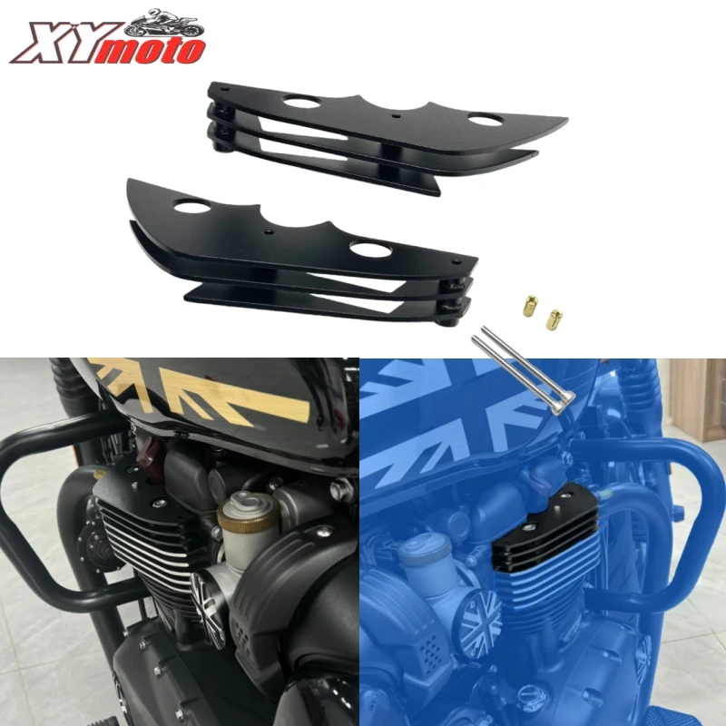 

Motorcycle Finned Spark Plug Head Bolt Cover Engine fillin For Triumph Bonneville Bobber T120 T100 Street Speed twin Speedmaster
