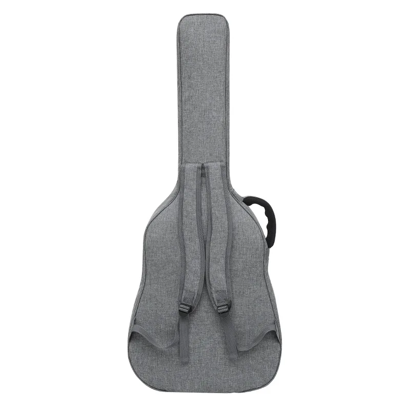 12MM Thickened Guitar Bag Anti-Splash Oxford Cloth 41 Inch Folk Song Guitar Bag Black Shoulder Instruments Bag