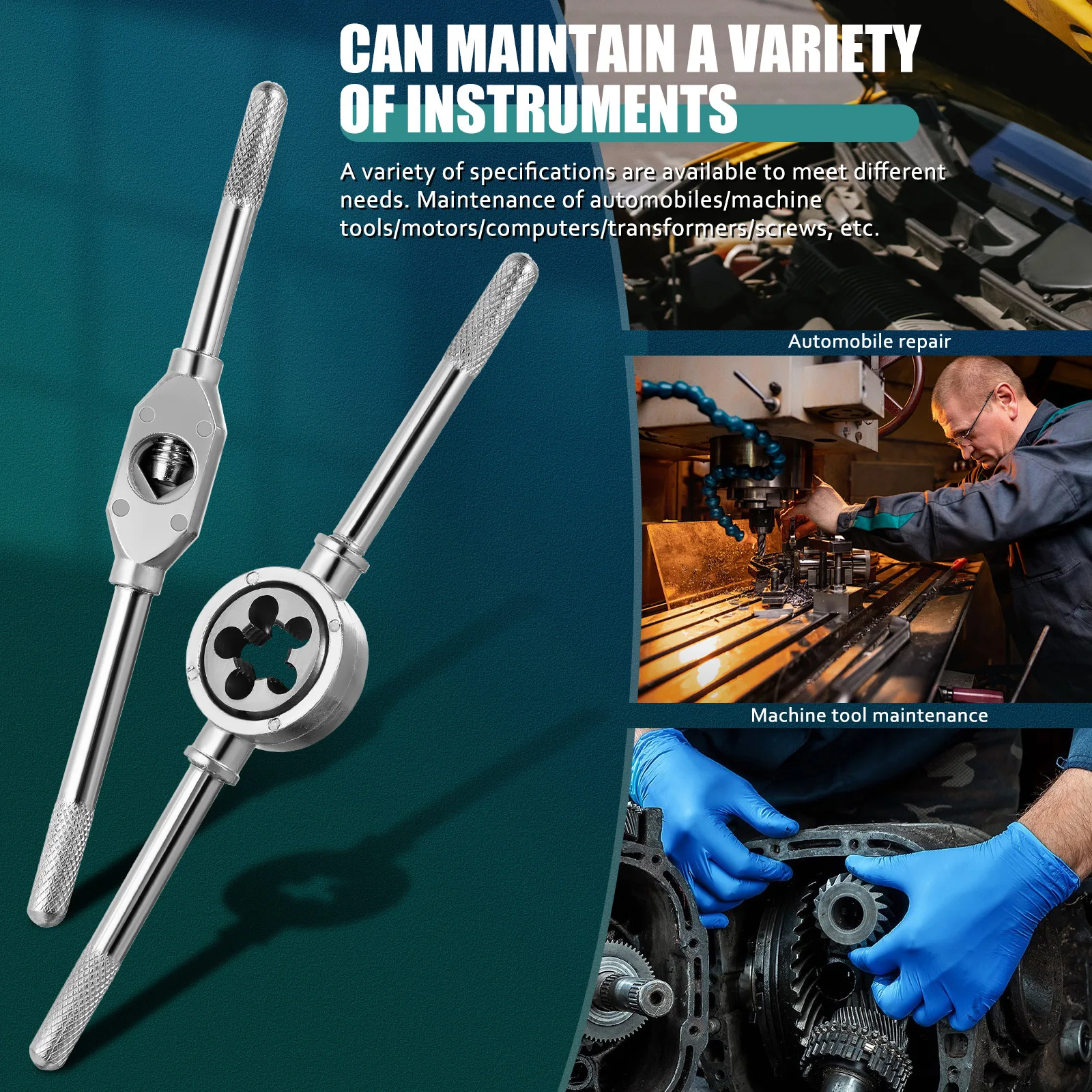 20 قطعة اليد خيوط الحنفية وجع مجموعة تحمل الصلب M3- متري أداة أساسية للميكانيكا ومشاريع DIY الحنفية أداة مفتاح الربط