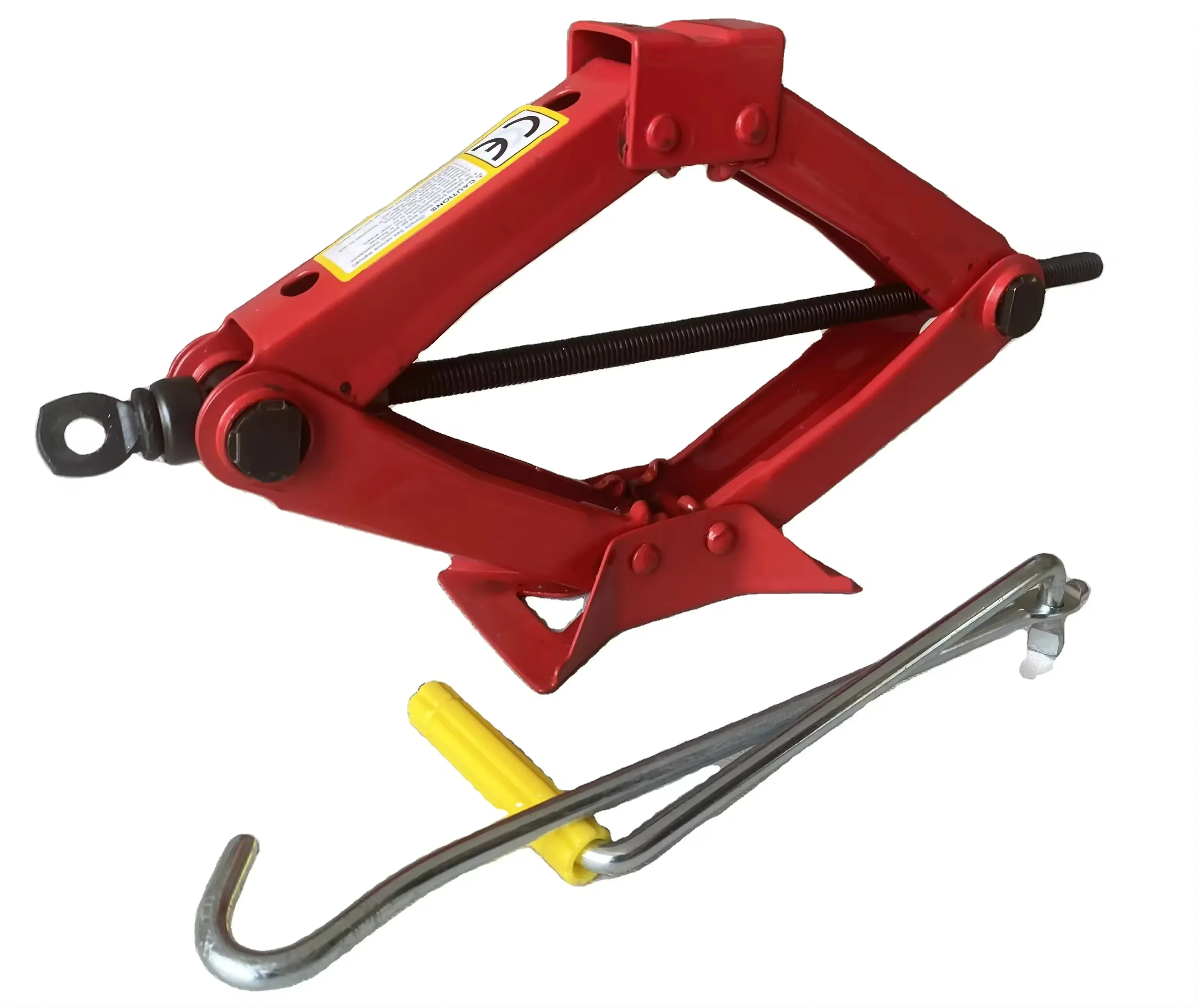 2 Ton Scissor Jack With Chromed Crank Speed Handle Wind-Up Lift For Cars And Vans