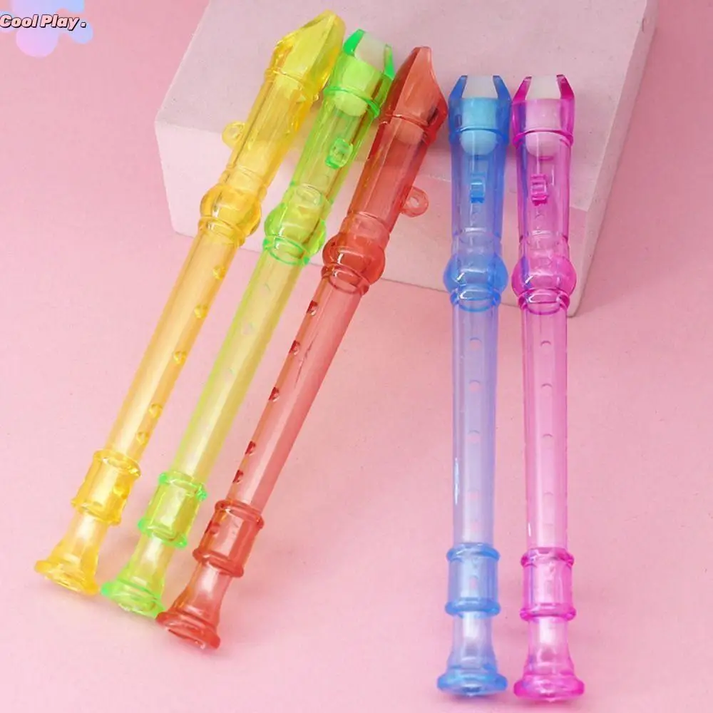 

5 Pcs 6-Hole Mini Recorder Little Flute Educational Random Color Children Practice Wind Mini Colorful Plastic Flute