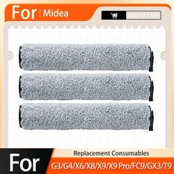 For Midea G3/G4/X6/X8/X9/X9 Pro/FC9/GX3/T9 Wet Dry Vacuum Cleaner Spare Parts Replacement Consumables Roller Brush Accessories