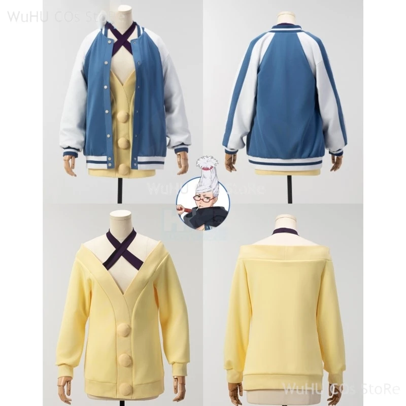 Anime Dandadan Cosplay Seiko Ayase Cosplay Costume Cape Coat Seiko Ayase Wig Shoes Prop Halloween Party For Women Prop Accessory