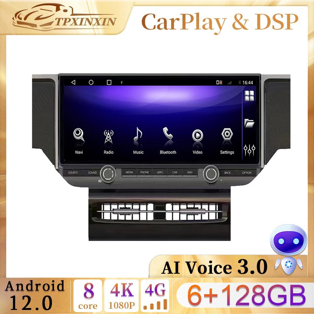 

12.3" IPS Screen Android 12.0 Car Radio Multimedia Player GPS Navi For Porsche Macan 2010-2016 Carplay WIFI BT5.0 4G Head Unit