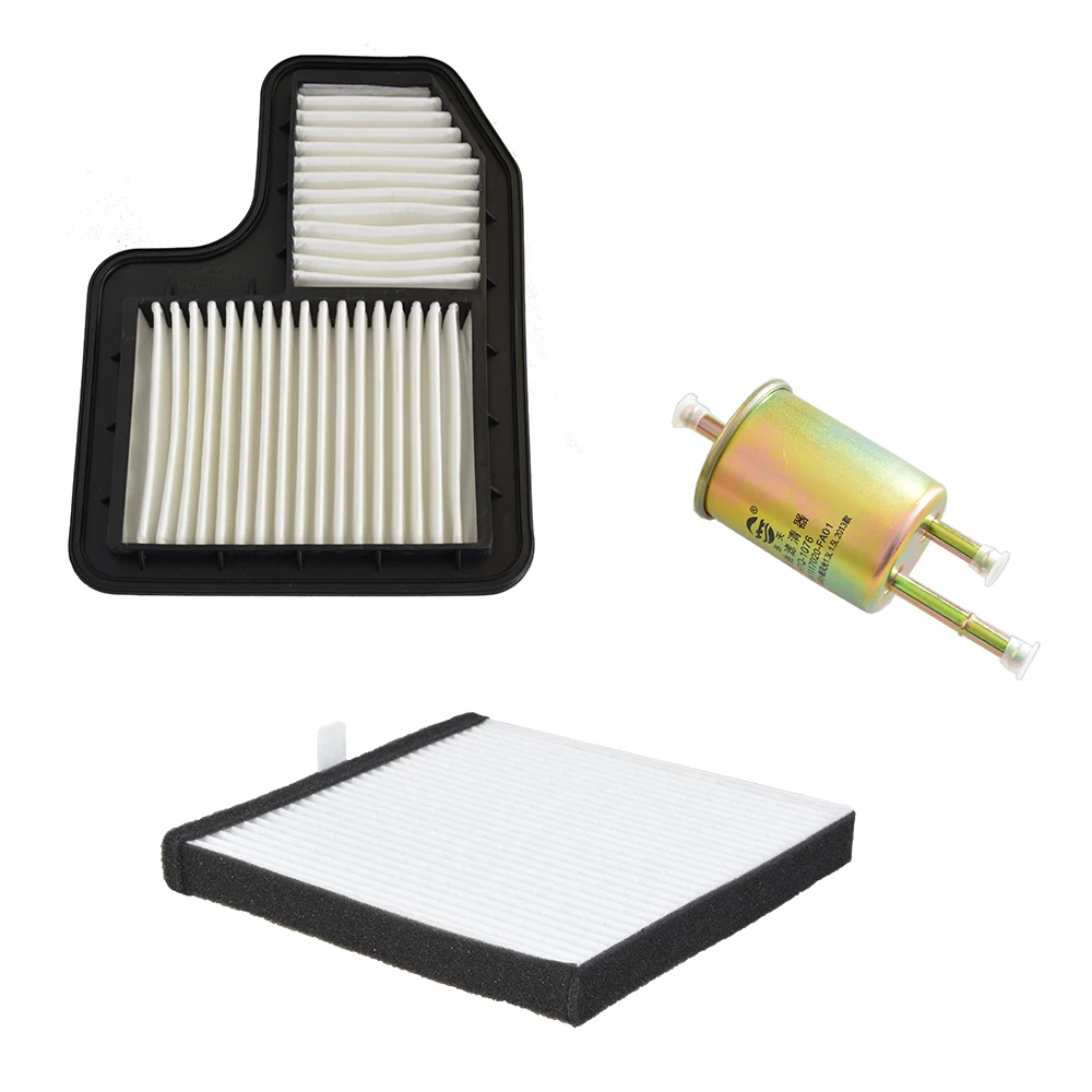 

3X Fuel Cabin Air Filters Kit For FENGON GLORY 330 1.2L 1.3L 1.4L 1.5L 2013- 330S 350 DFSK F505 1.2/1.3TDI 1109120FA01 DFFG3356