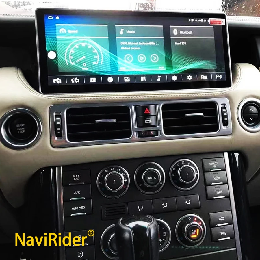 12.3inch Android Touch Screen AC Panel For Land Rover Range Rover V8 L322 2005-2012 Carplay Car Multimedia Player GPS Navigation