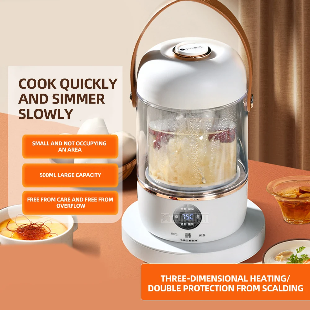 500 ml Elektrischer Eintopf, Mini-Glas-Wasserkocher, gesunder Topf, Ollas El Jouicas Küchenengeräte