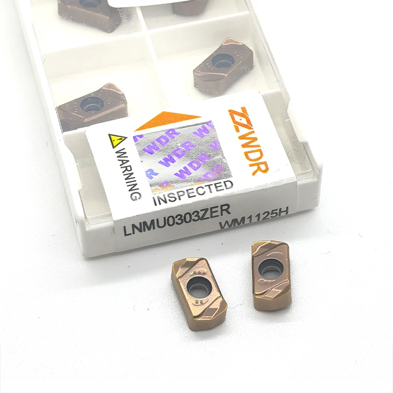 ZZWDR LNMU0303ZER WM1125H Inserti per fresatura ad avanzamento rapido Utensili per tornitura Utensili per tornio con lama da taglio CNC di alta qualità per acciaio inossidabile