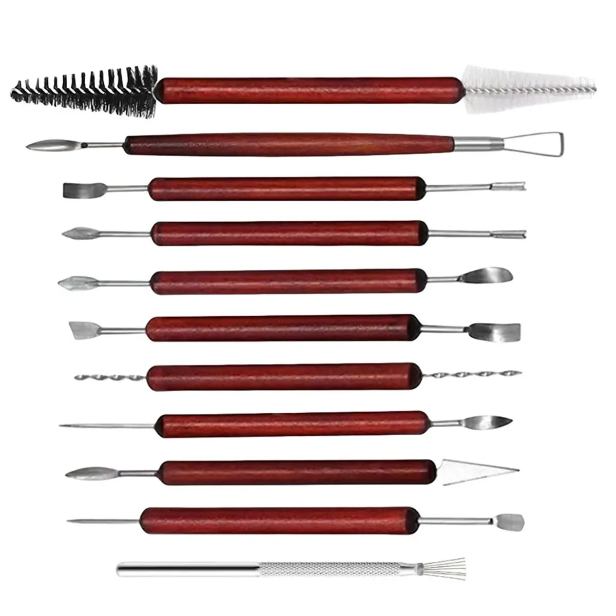 11-Piece Clay Sculpting Tools Set Perfect for Polymer Air Dry Modeling Clay Beginners & Professionals Ideal for DIY