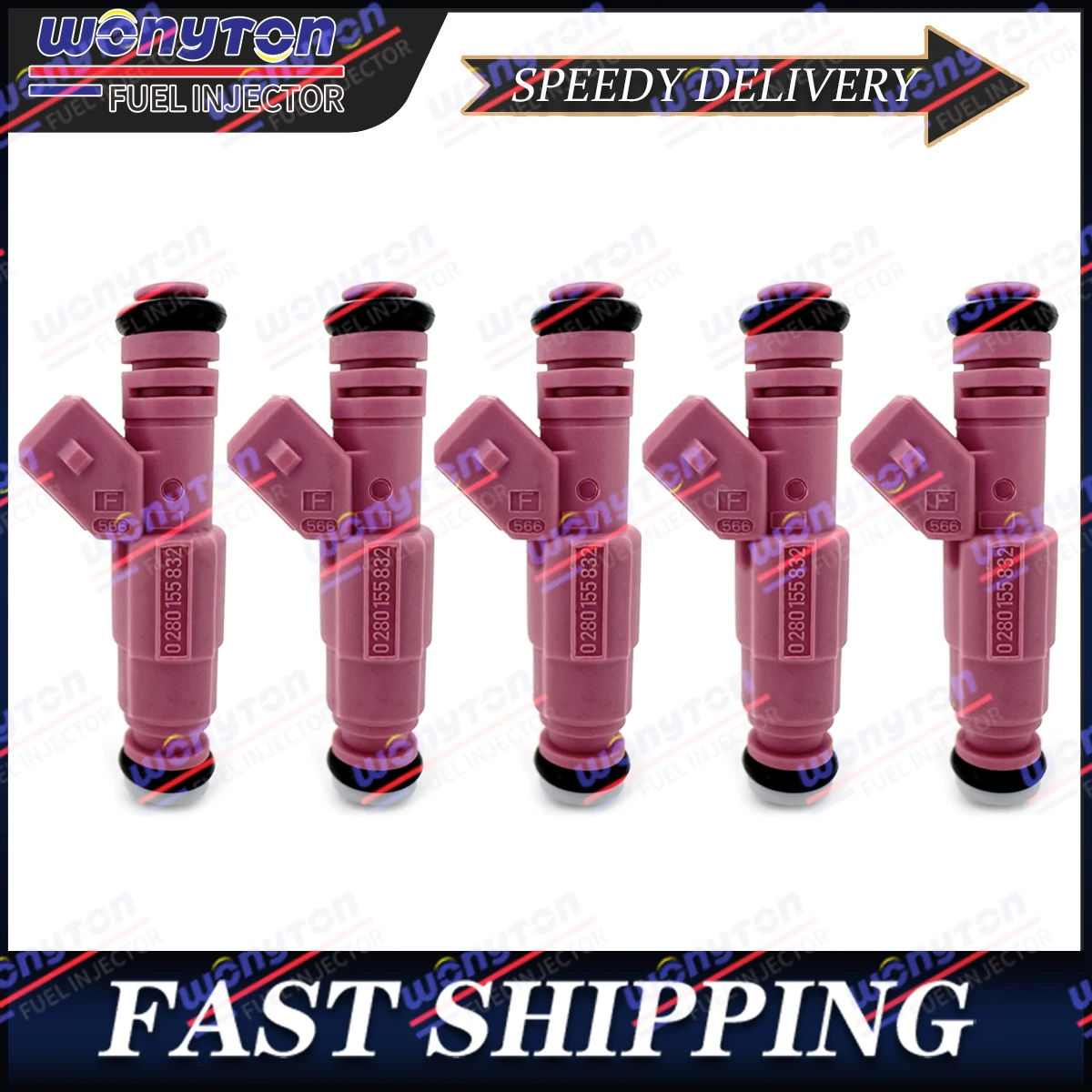 

5Pcs Fuel Injectors For 1998-2007 Volvo V70 C70 XC90 XC70 S60 0280155832