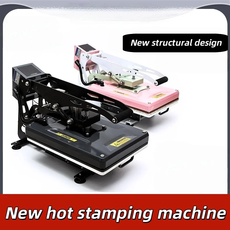 Heat transfer machine semi-automatic heat transfer printing machine high-pressure flatbed printing for clothes Office Electronic